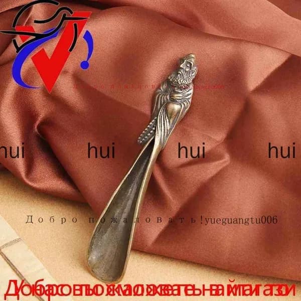 Ложка для чая "Боддхидхарма" Фен-Шуй, бронза (10,5*2,1 см.)