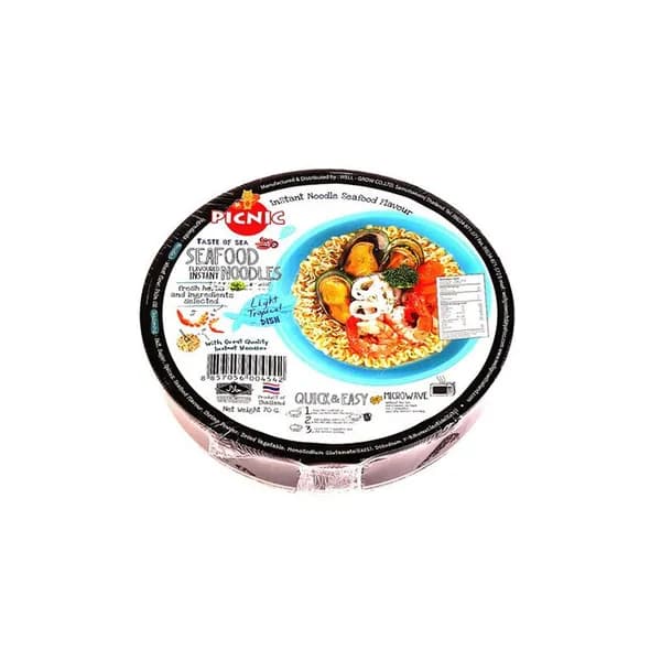 Picnic Лапша быстрого приготовления Со вкусом морепродуктов, 70 гр