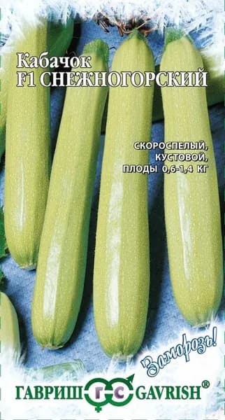 Кабачок Снежногорский F1 кустовой 2г