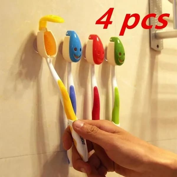 4pc Улыбающаяся тарелка для зубных щеток