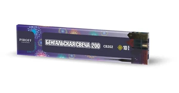 PIROFF Fireworks Бенгальский огонь , длина20 см,