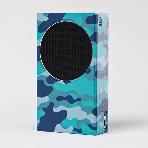 Чехол для Xbox Series S, магнитный чехол, простая установка, полная защита, камуфляжный синий