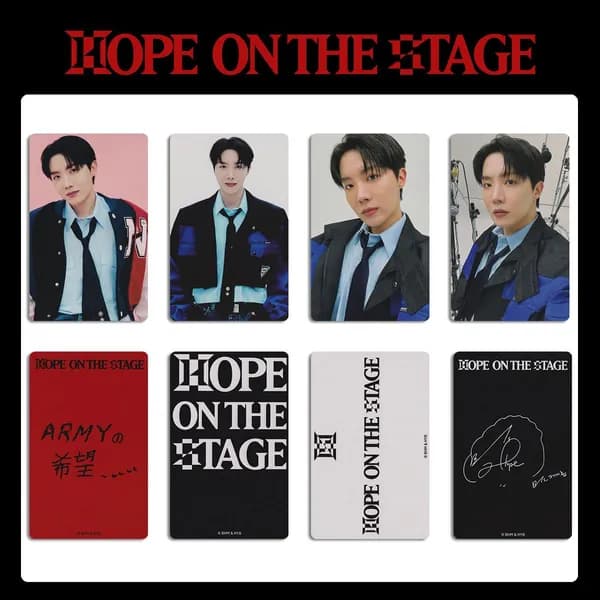 BTS БТС Карточки Hope on the Stage Tour j-hope кпоп карты Коллекционная карточка 5.4*8.6cm 4/5шт