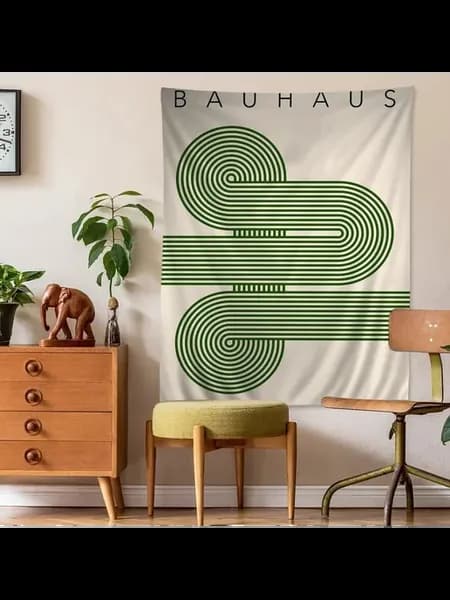 Гобелен аниме полиэстер хлопок Зеленый, 75x140cm, z7
