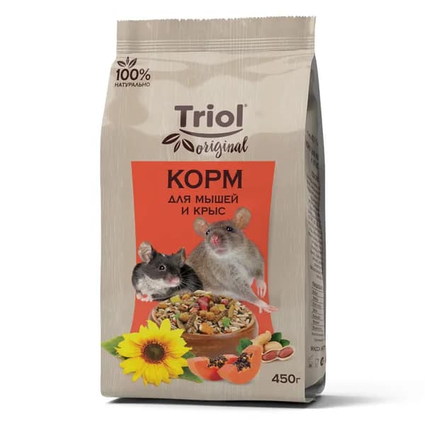 Корм Triol Original для мышей и крыс, 450г