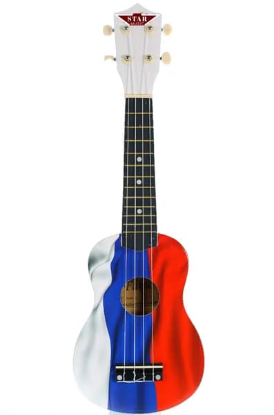 Укулеле (Гавайская гитара) 21" сопрано Belucci 21-10D RU Flag Матовая Российский флаг