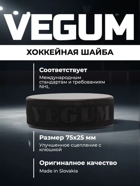 Шайба хоккейная VEGUM