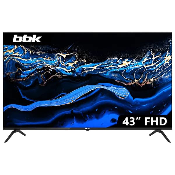 BBK Телевизор 43″ Full HD, черный