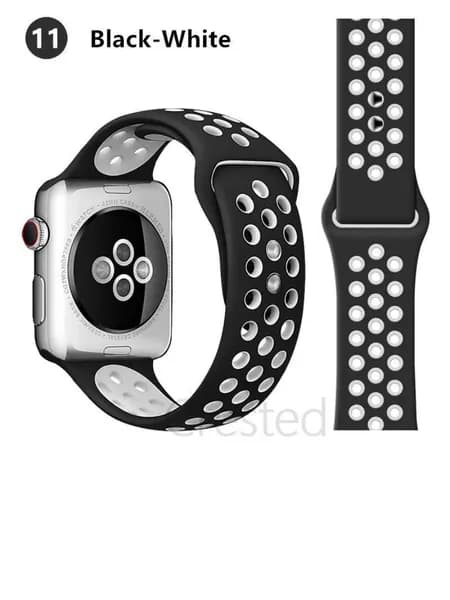 Силиконовый ремешок для Apple Watch диапазон   38/40/41 мм Дышащий браслет Спортивный браслет iWatch