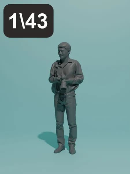 Фотограф. Фигурка в масштабе 1:43