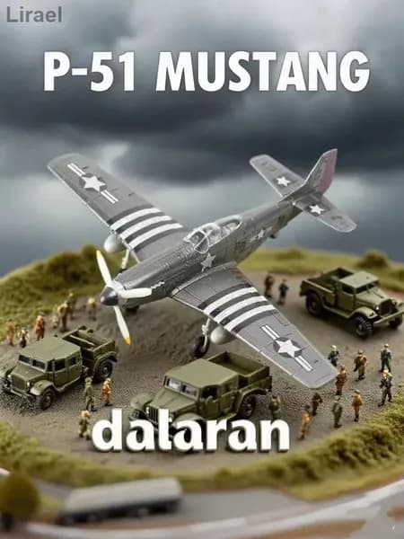 Самолет p-51 mustang(мустанг) 1/48 американская военная техника,Сборная модель без клея,пластиковая-Dalaran
