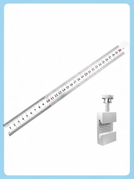 Промышленная измерительная линейка, Серебро - 30cm