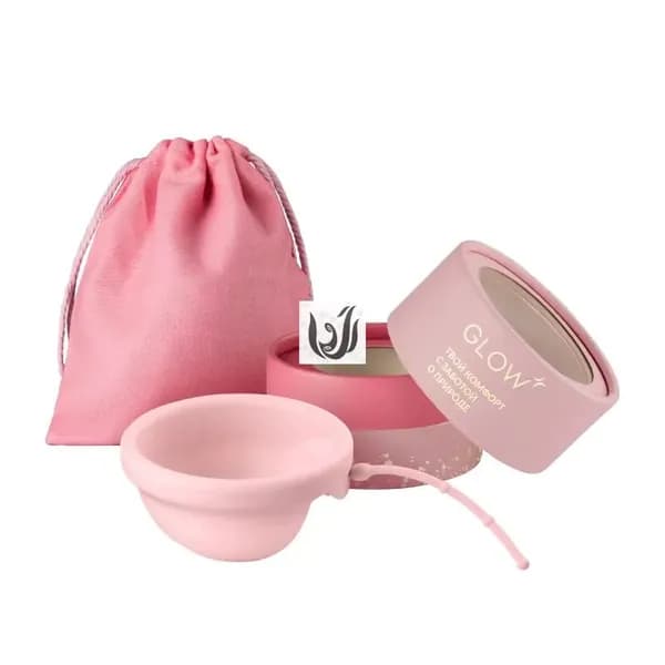 GLOW CARE Premium многоразовый менструальный диск из медицинского силикона с удобным шнурком