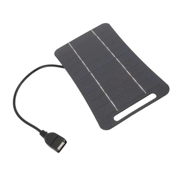 Портативная солнечная панель 5W 5V USB, Черный