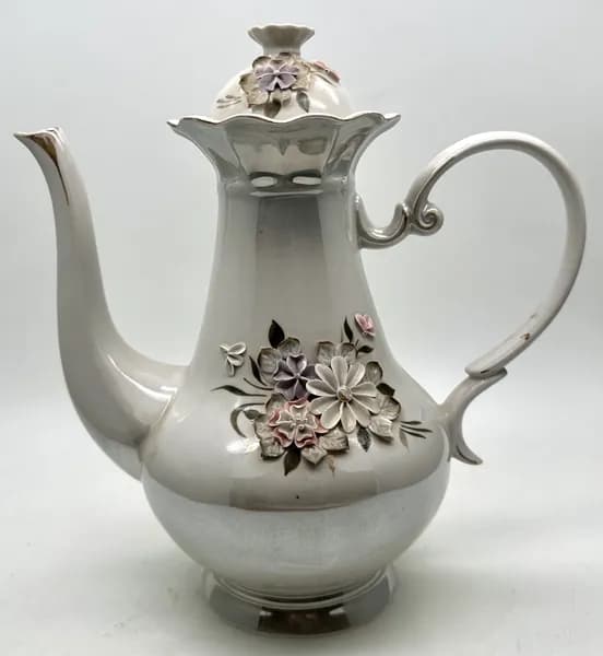 Чайник Весенний букет фарфор 1,3 литра СССР ФАРКО 1980-е гг