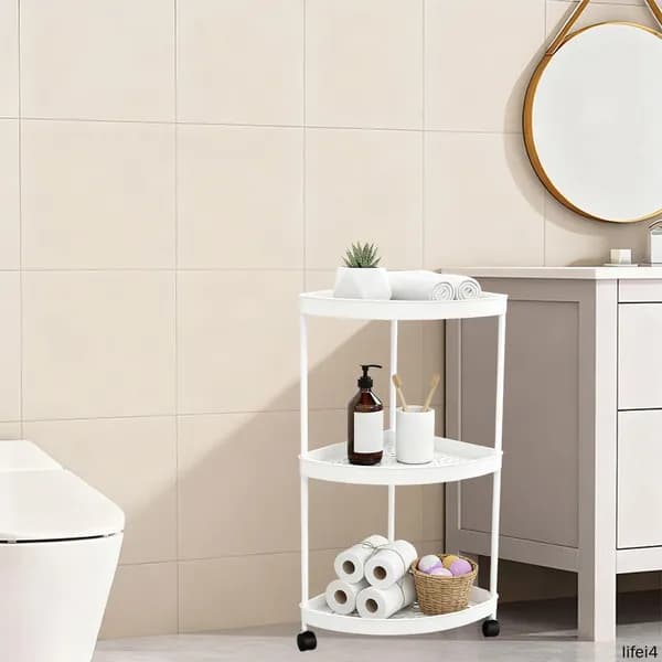 Этажерка, 3 секц., Пластик, 32.5х23.5х54 см