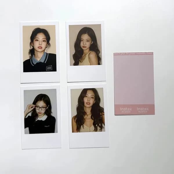 BLACKPINK Карточки JENNIE ROSE LISA Коллекционная карточка Фотокарточки 5.4*8.6cm 4 шт