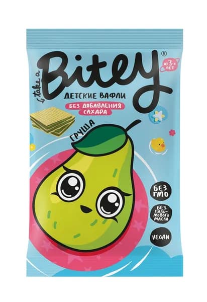 Вафли TAKE A BITEY Груша-брокколи, с 3 лет, 35г