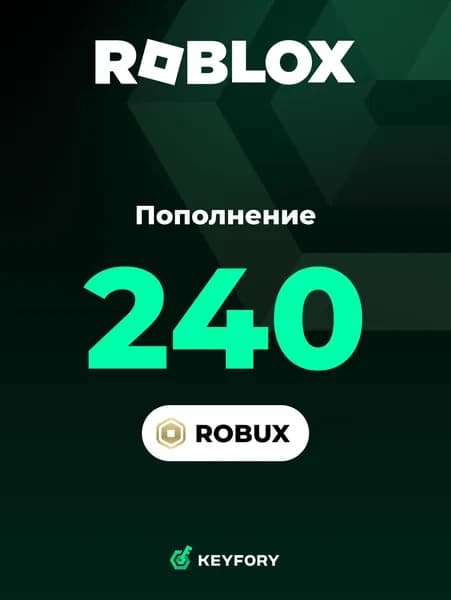 Подарочная карта Roblox на 215 Robux / Код активации Роблокс Россия / Gift Card