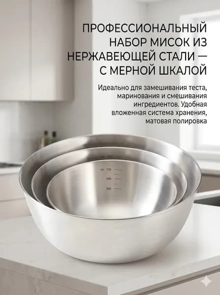 Миска 2500 мл серебристый