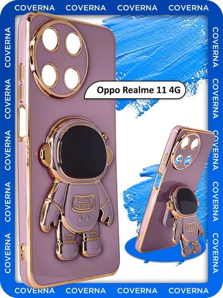 Чехол подставка с объемной фигуркой попсокет на Oppo Realme 11 4G, для Реалми 11 4G