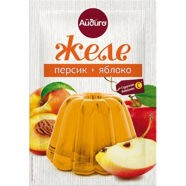 Желе Айдиго персик и яблоко 50 г