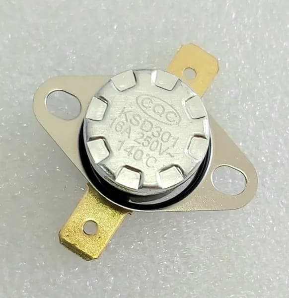 Термостат защитный KSD301. 140*C 16А