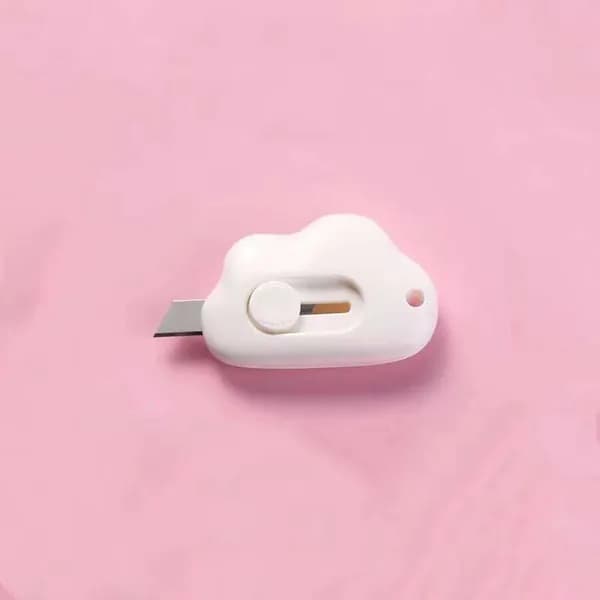 1 шт. Mini Pocket Cloud Art многофункциональный нож для резки бумаги, упаковки, сменным лезвием, канцелярский инструмент.