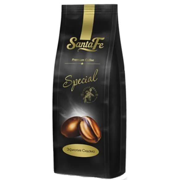 Эфиопия Сидамо кофе Арабика Santa Fe 100 грамм зёрнах