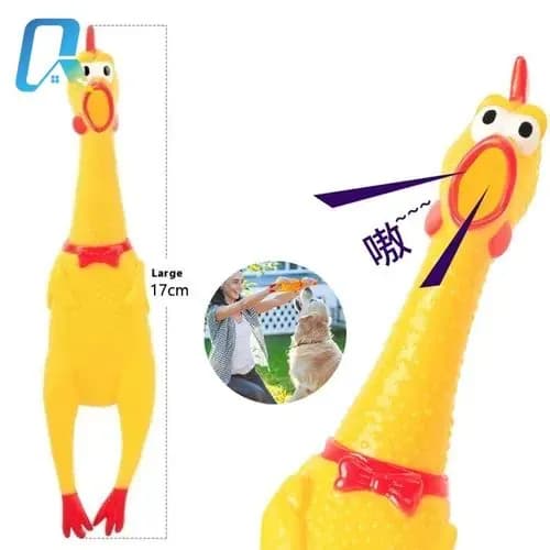Игрушки для животных Кричащие цыплята Звуковые игрушки 17cm