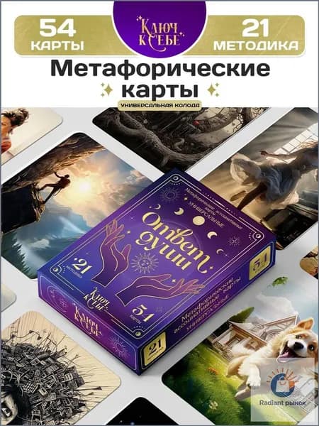 Метафорические карты Ответ души / Ассоциативные Мак карты / Таро универсальные