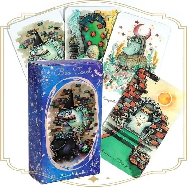 Премиум колода Таро Boo, 78 карт с кулоном из металла