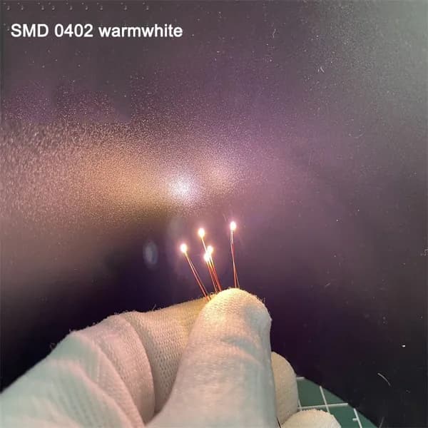 0402 Миниатюрные лампы SMD Led DIY Материальные лампы для моделирования железнодорожных сцен HO