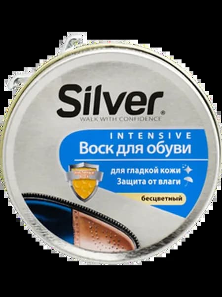 Воск для обуви SILVER бесцветный 50мл