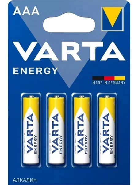 Varta Батарейка AAA, L (щелочной) тип, 4 шт