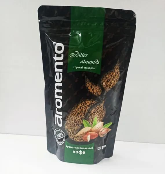 Кофе растворимый, сублимированный, Aromento Горький миндаль, 150 гр. пакет