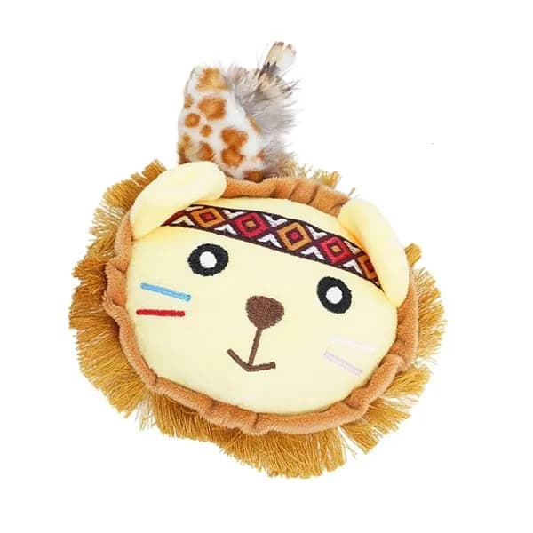Игрушка-кошка из плюша с пищалкой и кошачьей мятой, - Царь зверей