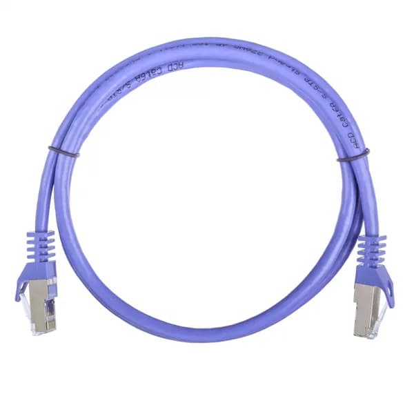 Патч-корд ACD-LPS6A-10P Cat6a SSTP, 27AWG,CU Фиолетовй, 1.0м