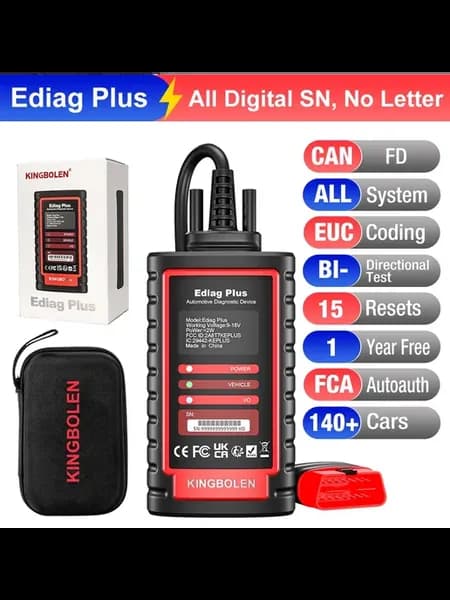 Ediag Plus CAN FD диагностический сканер для 140+ авто