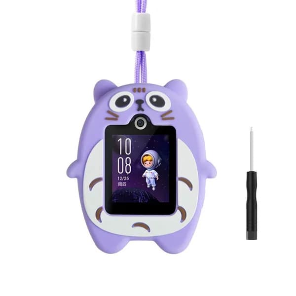 Защитный бампер-чехол Protect из тончайшего и прочного силикона для HUAWEI WATCH KIDS 4 Pro с противоударными свойствами С шейным ремешком