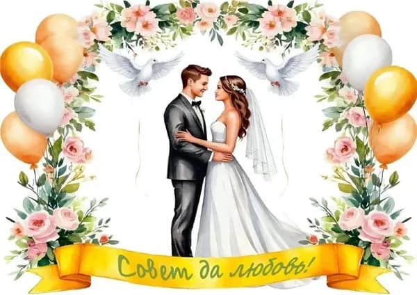 Свадебный плакат 3, А2