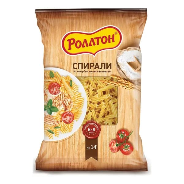 Макаронные изделия Роллтон Спирали 400 г,1 штук