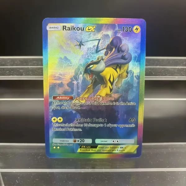 Коллекционные карты TCG POCKET: Kingdra, Lycanroc, Tapu Koko ex. Ручная работа, классические игровые аниме-карты, подарок и сувенир