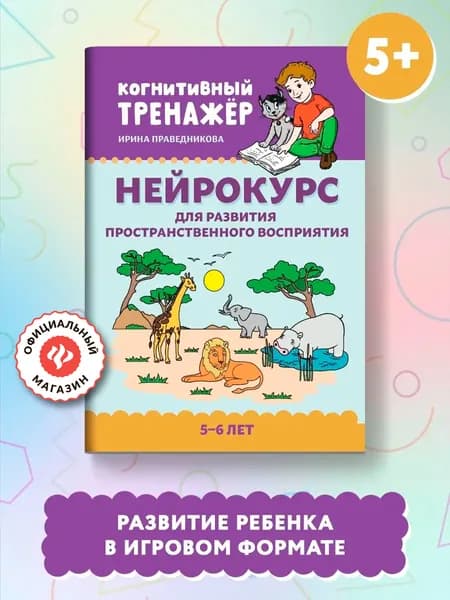 Нейрокурс для развития пространственного восприятия: 5-6 лет | Праведникова Ирина Игоревна