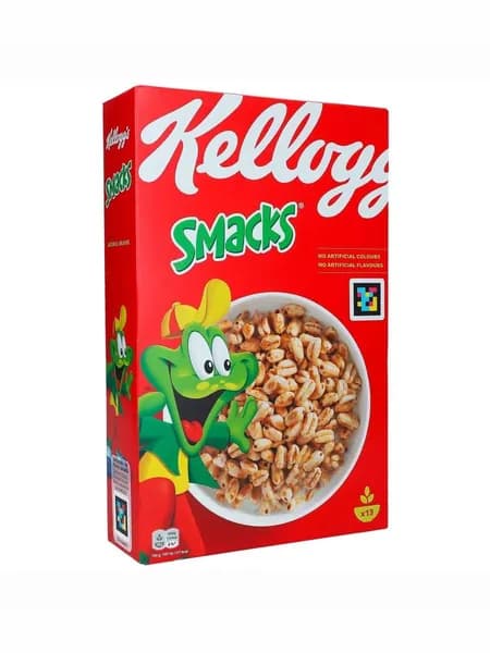 Kelloggs Smacks Германия, Сухие завтраки, пшеничные хлопья с медом, хрустящие, для завтрака, 400 г