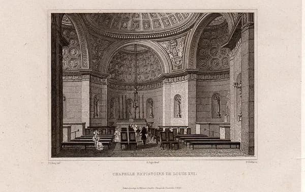 1830 год. Гравюра. Виды Парижа, Капелла Искупления
