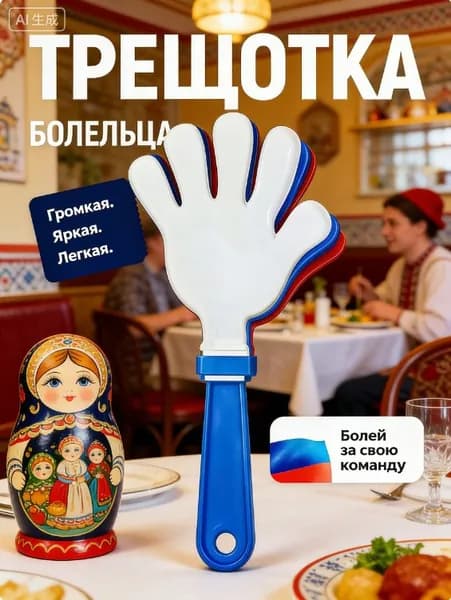 Ладошка трещетка болельщика