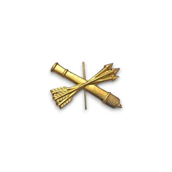 Эмблема ( Знак ) Петличная ( Петлица ) ПВО Золотистая (Золотистый / Усики)