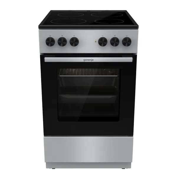 Электрическая плита Gorenje GEC5A20SG, 74 л., очистка паром, программа пицца, серебристая