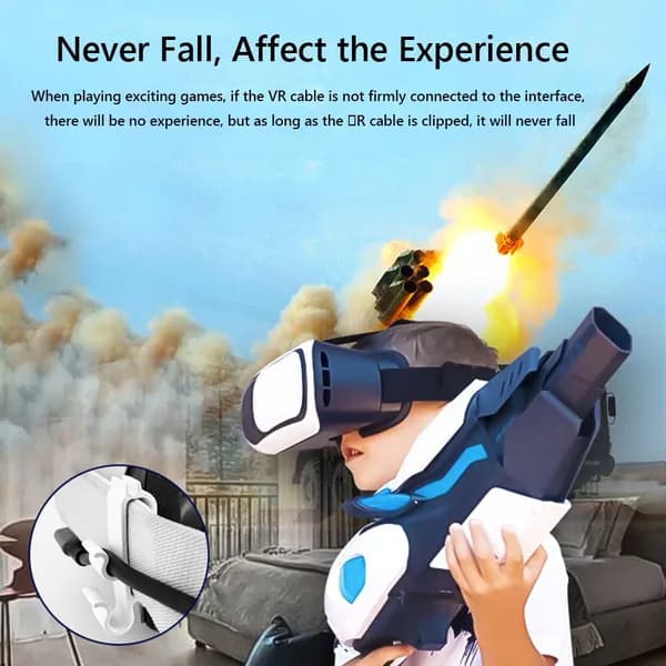 держатель для кабеля VR, подходит для Oculus Quest 2, с тремя пазами, белый
